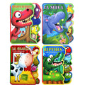 Spanish Children's Sponge Storybook 2-5 Years Cute Animal Illustrations Cognitive Enhancement