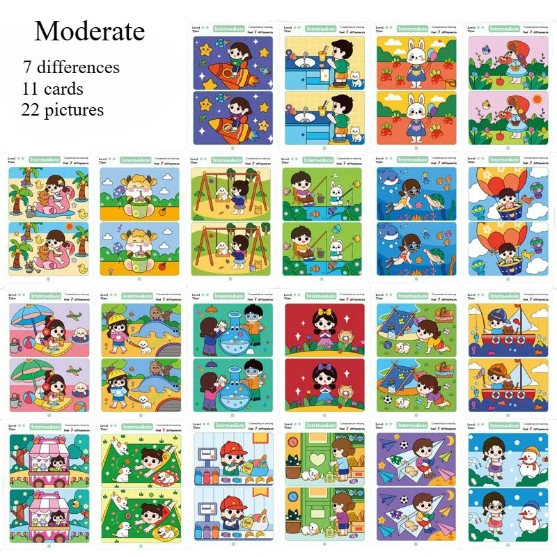 An educational finding game, reusable wiping paper for focus and attention training Painting books!