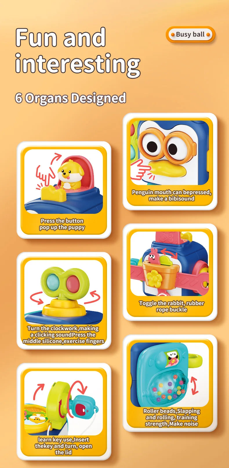 Baby Busy Toy for Toddler Educational Learning Activities