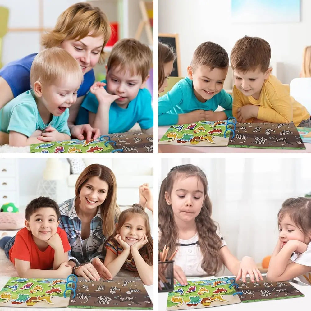 Busy Book For Kids Learning Sensory Stickers Books Toddlers Activity