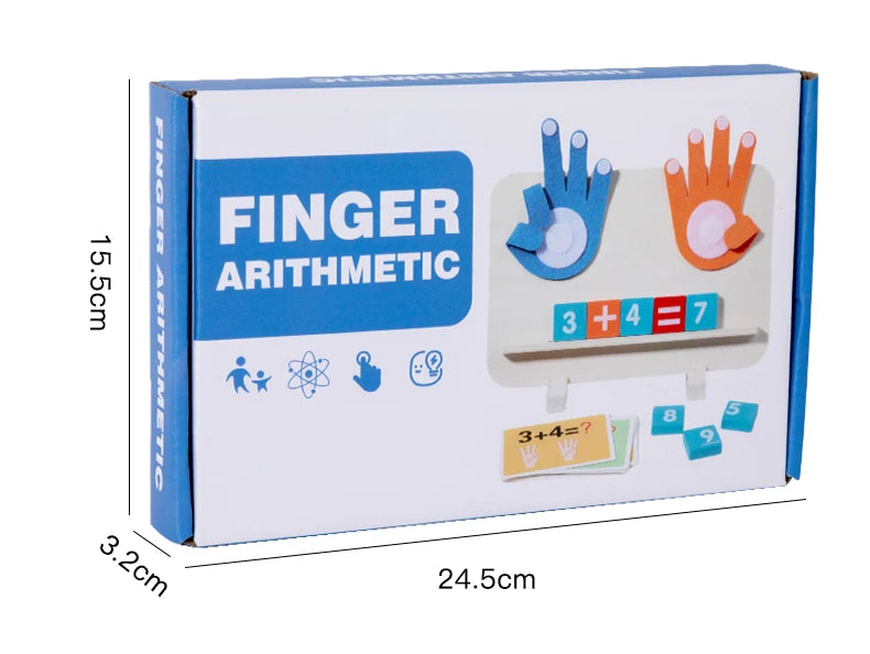 Math Finger Counting Wooden Number Math Learning Game