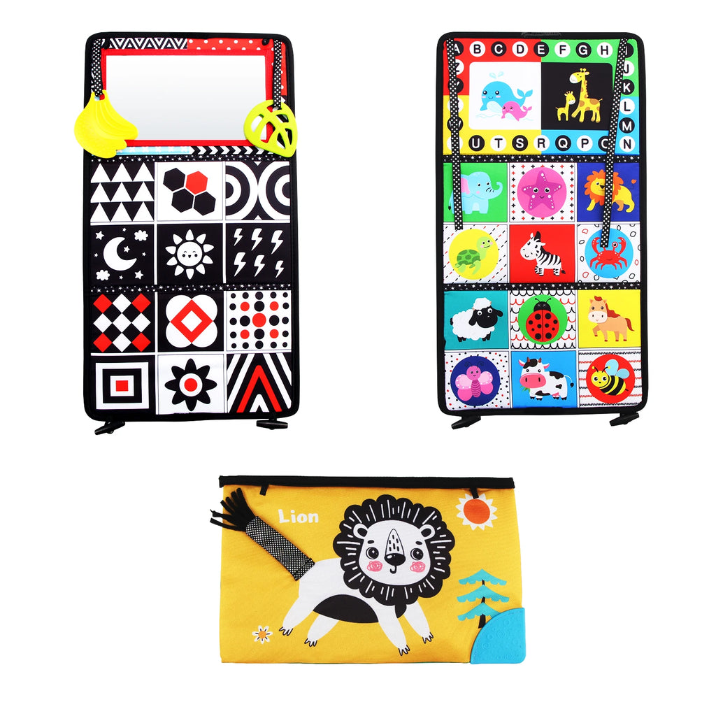 Baby Cloth Book with Distorting Mirror Soft Cartoon
