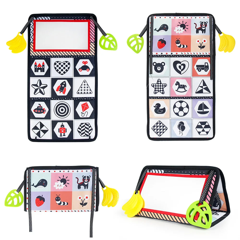 Baby Cloth Book with Distorting Mirror Soft Cartoon