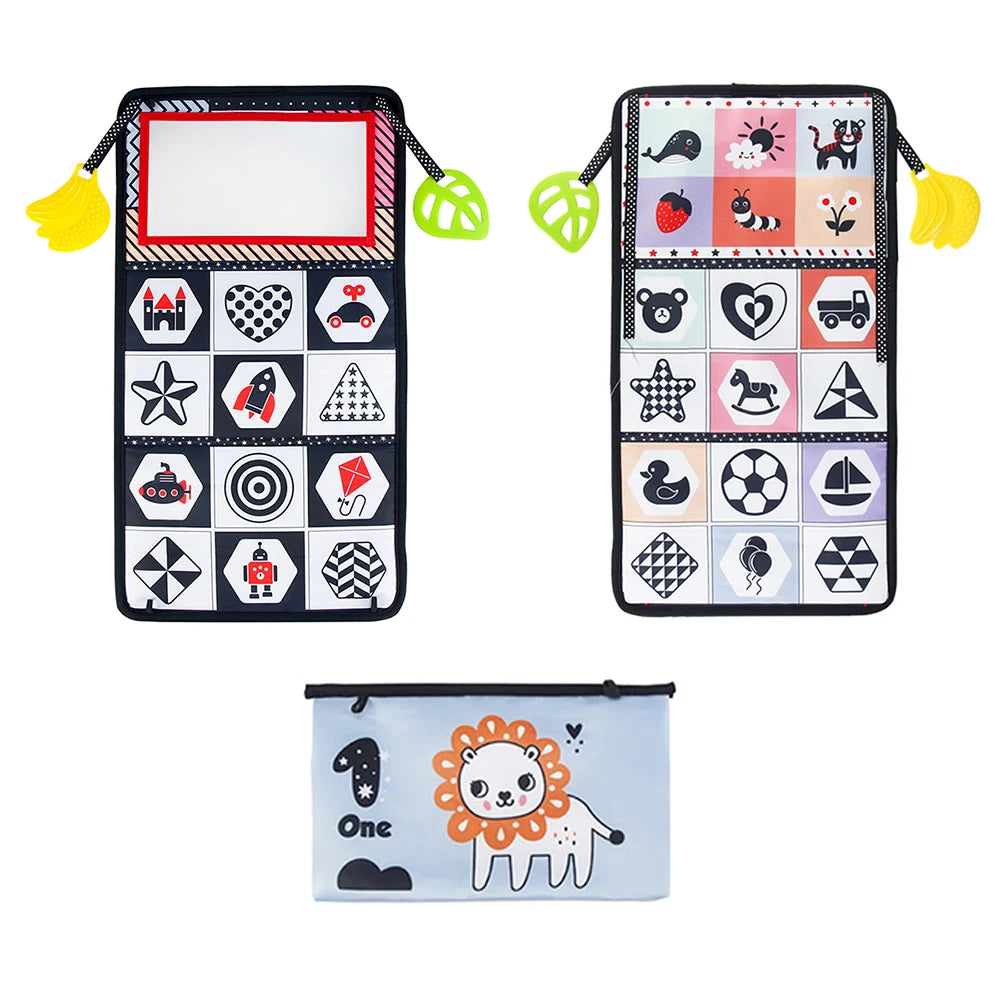 Baby Cloth Book with Distorting Mirror Soft Cartoon