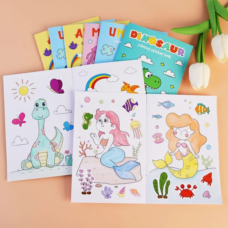 Coloring and Sticker Books
