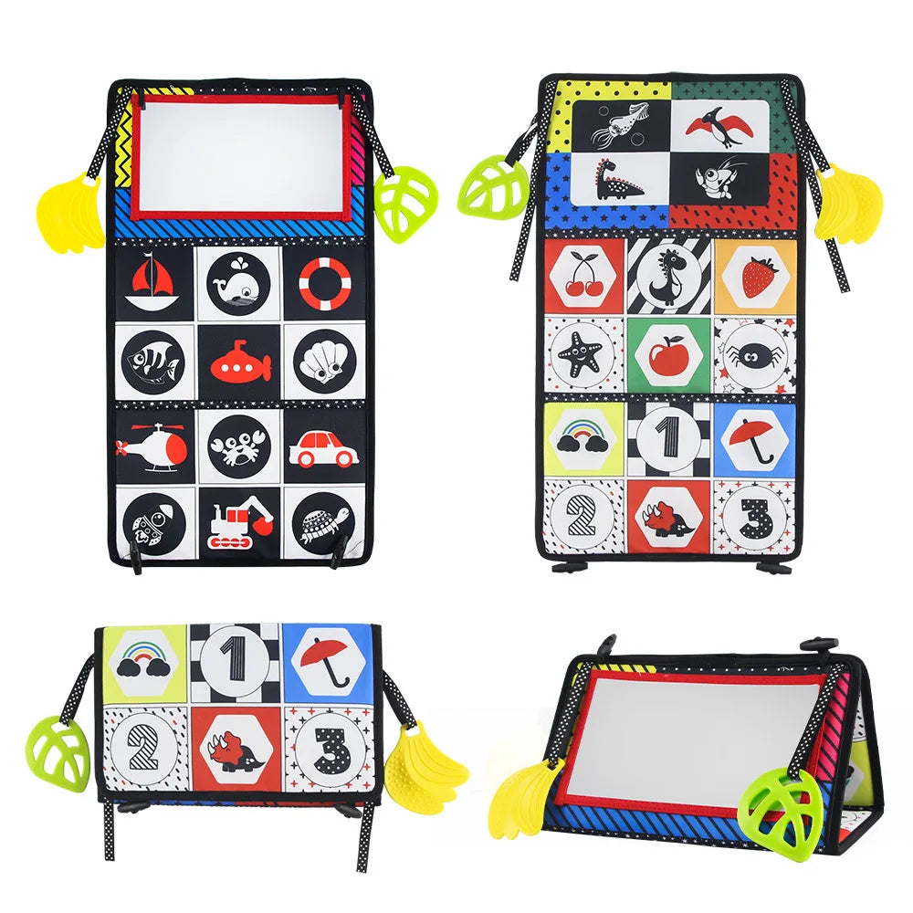 Baby Cloth Book with Distorting Mirror Soft Cartoon