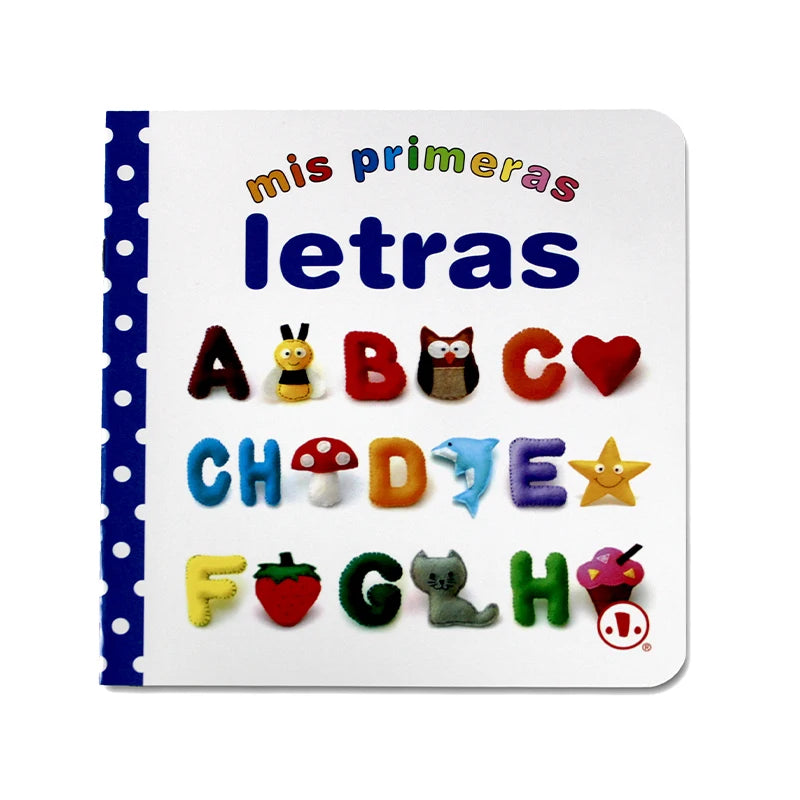 12Pcs/set Children Learning Picture Books in Spanish. Shape/Animal/Vegetable/Fruit/Color/ Words for Kids Book