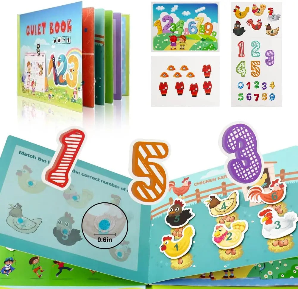 Busy Book For Kids Learning Sensory Stickers Books Toddlers Activity