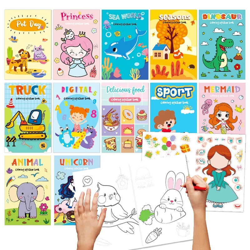 Coloring and Sticker Books
