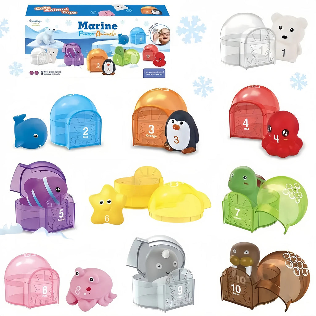 Farm Train/Surprise Party Set for Toddlers Learning Counting, Matching & Sorting Fine Motor Skills.