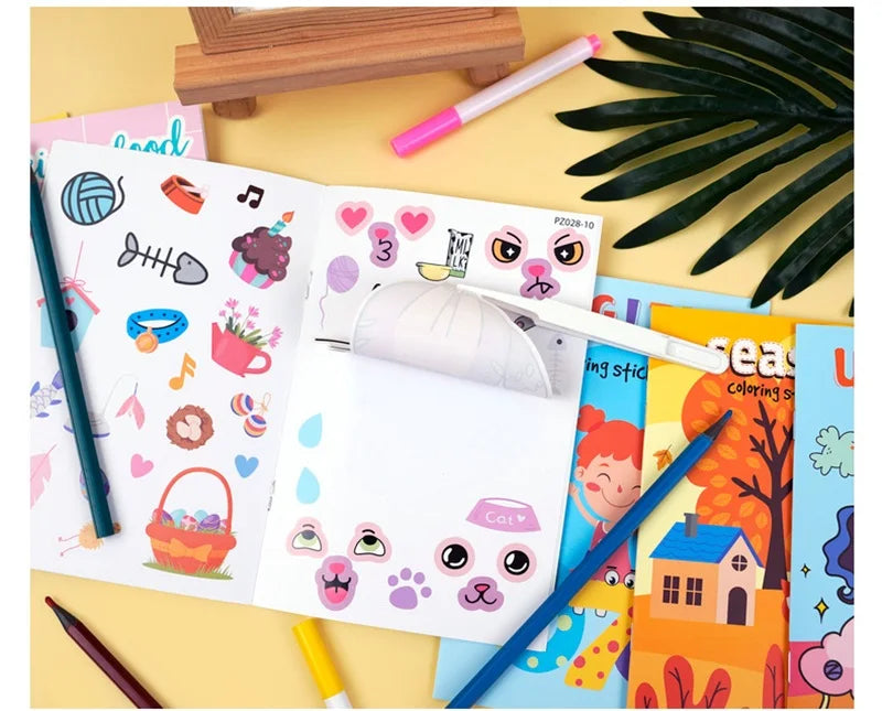 Coloring and Sticker Books