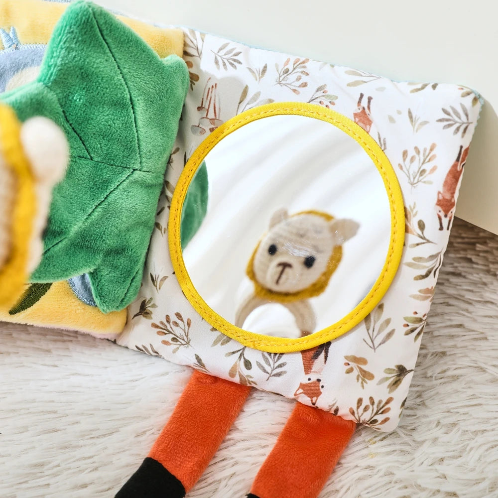 Baby Montessori Toy Soft Baby Book 3D Touch Feel High Contrast Cloth