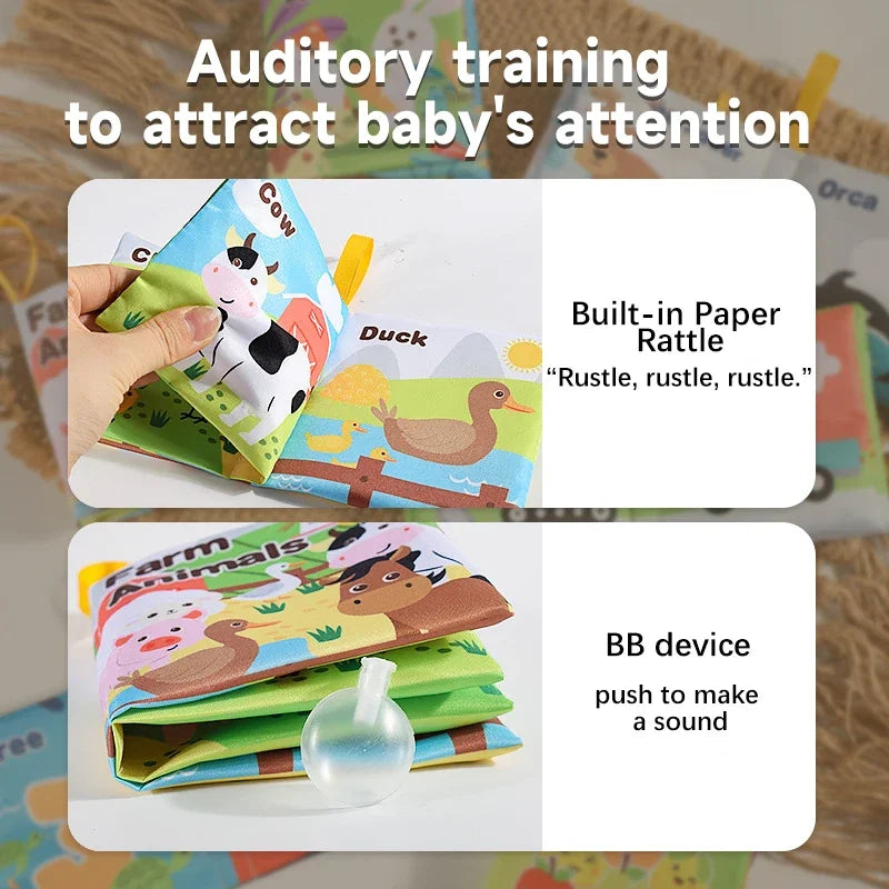 Baby  Enlightenment Cloth Books Educational Toys Baby