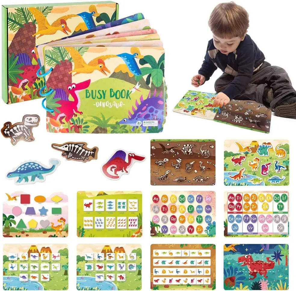 Busy Book For Kids Learning Sensory Stickers Books Toddlers Activity