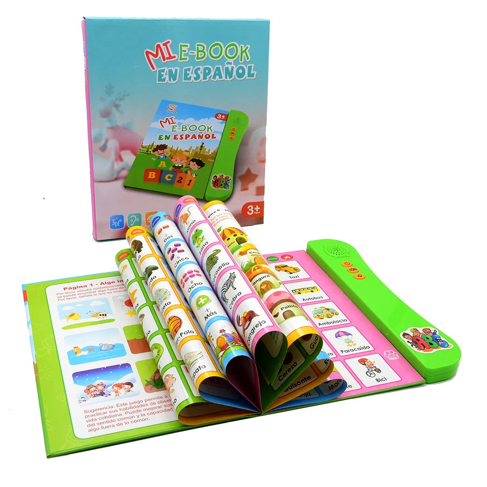 Spanish Learning E-Book with Interactive Voice Reading!