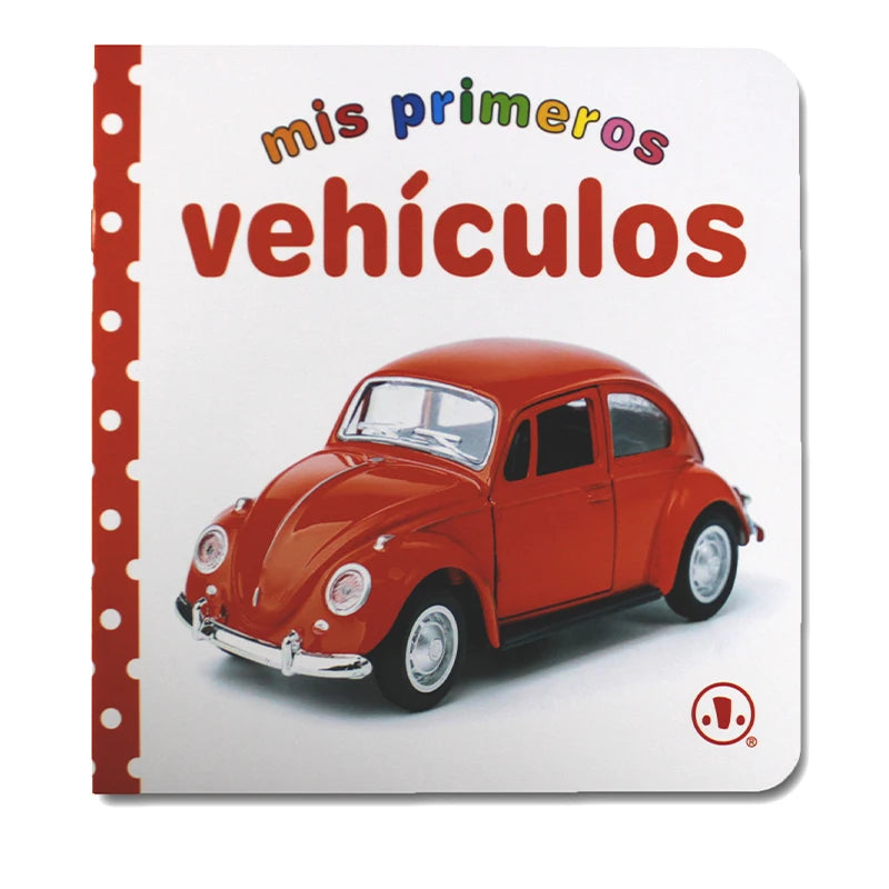 12Pcs/set Children Learning Picture Books in Spanish. Shape/Animal/Vegetable/Fruit/Color/ Words for Kids Book