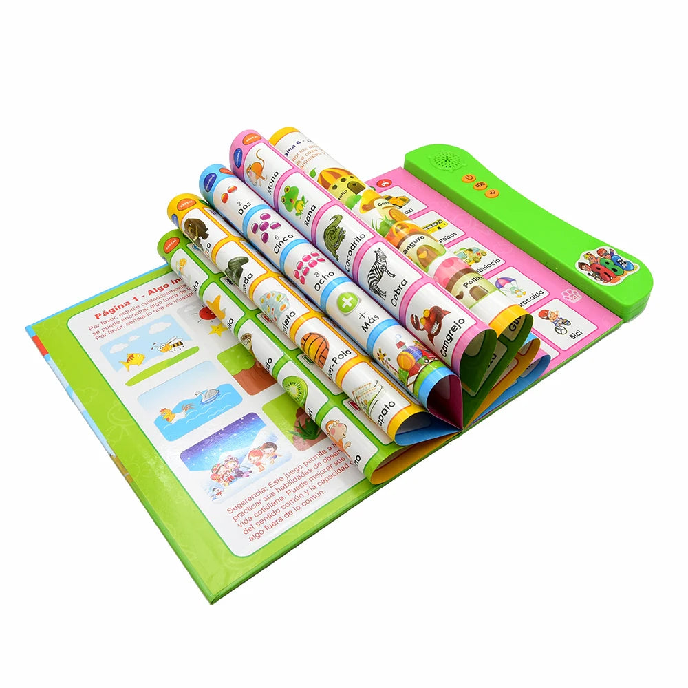 Spanish Learning E-Book with Interactive Voice Reading!