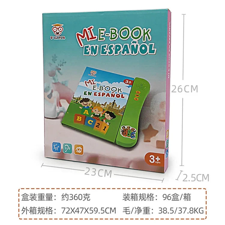 Spanish Learning E-Book with Interactive Voice Reading!