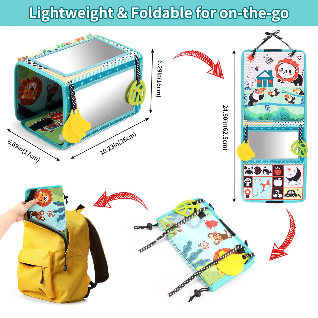 Baby Cloth Book with Distorting Mirror Soft Cartoon