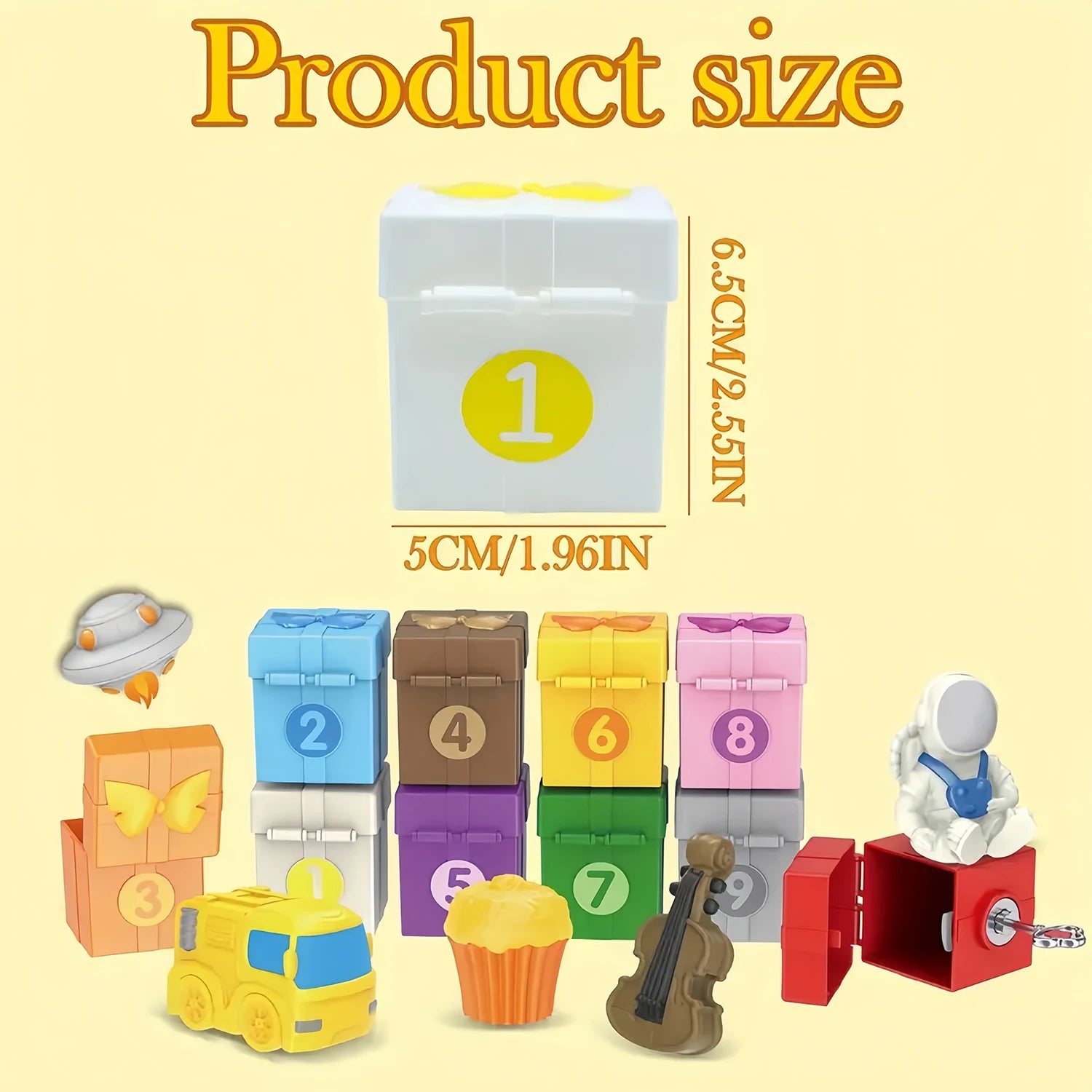 Farm Train/Surprise Party Set for Toddlers Learning Counting, Matching & Sorting Fine Motor Skills.