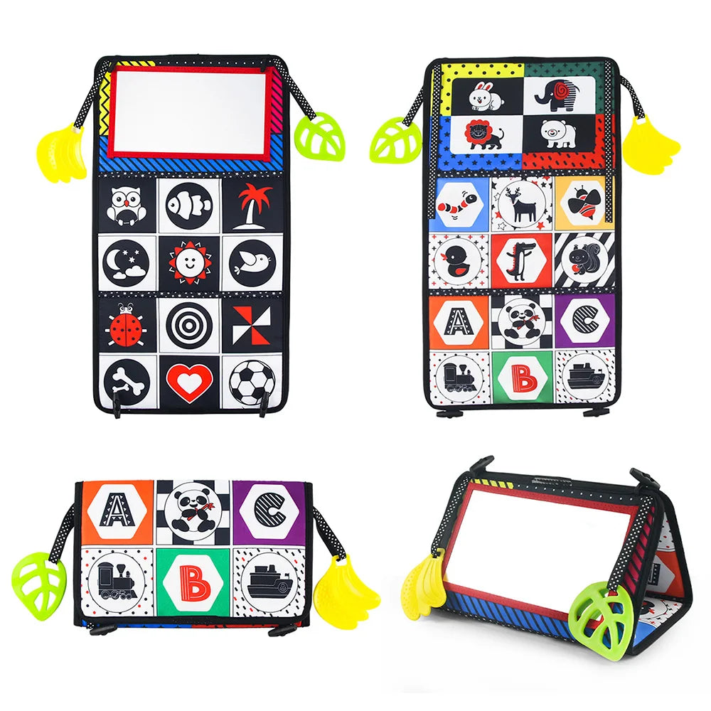 Baby Cloth Book with Distorting Mirror Soft Cartoon