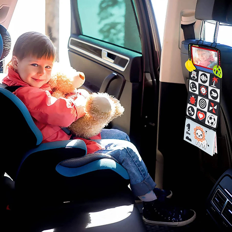 Baby Cloth Book with Distorting Mirror Soft Cartoon