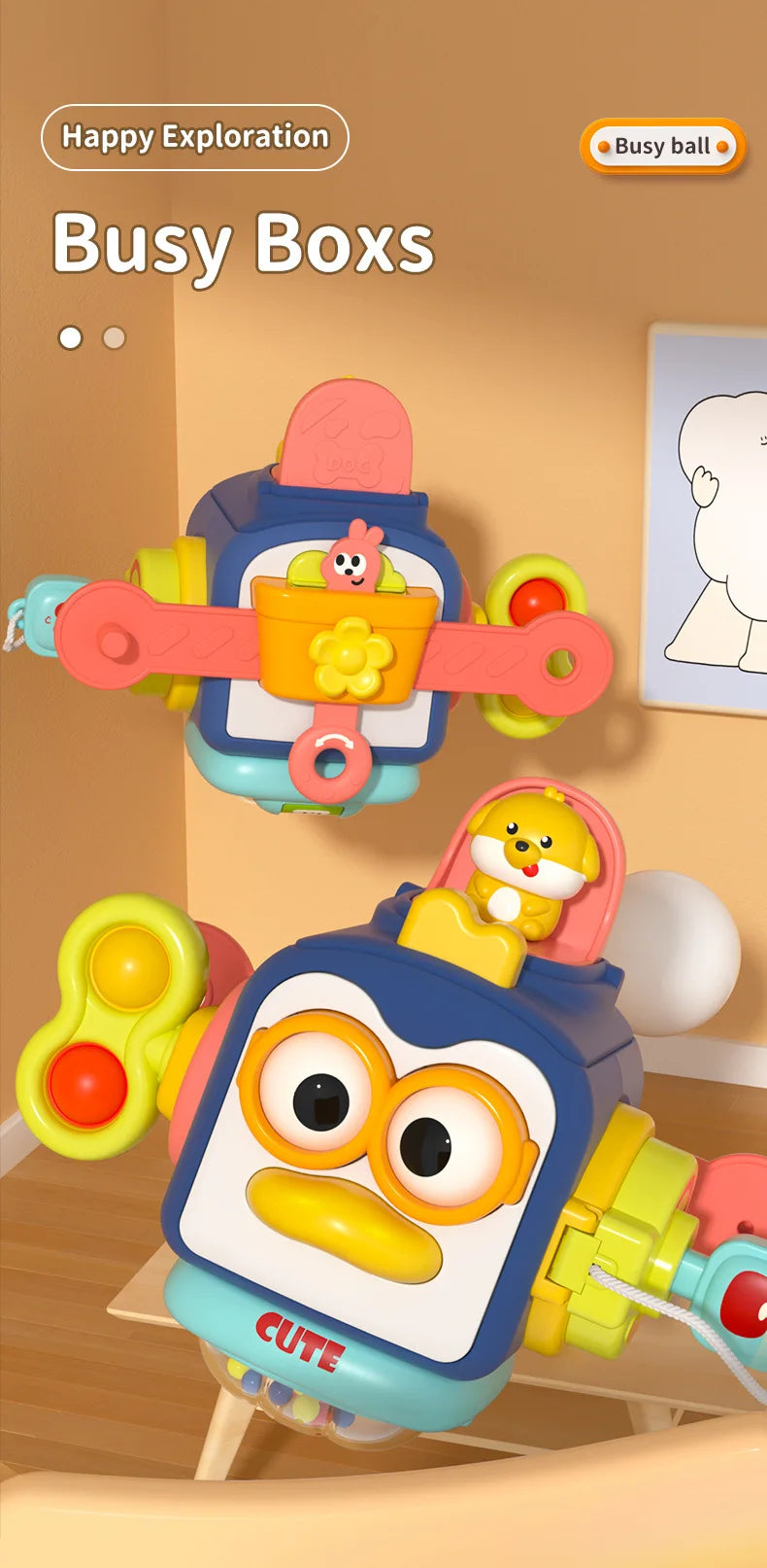 Baby Busy Toy for Toddler Educational Learning Activities