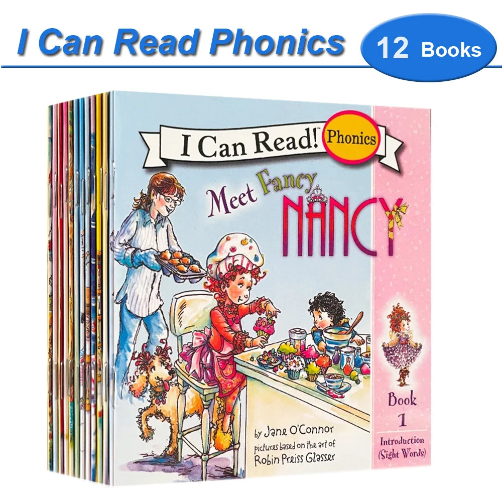 I Can Read Phonics 12 Books/Set My Very First Picture Books English Story Pocket Book for Children