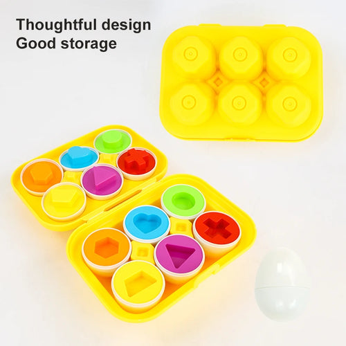 6Pcs Baby Recognition Egg matching toy set