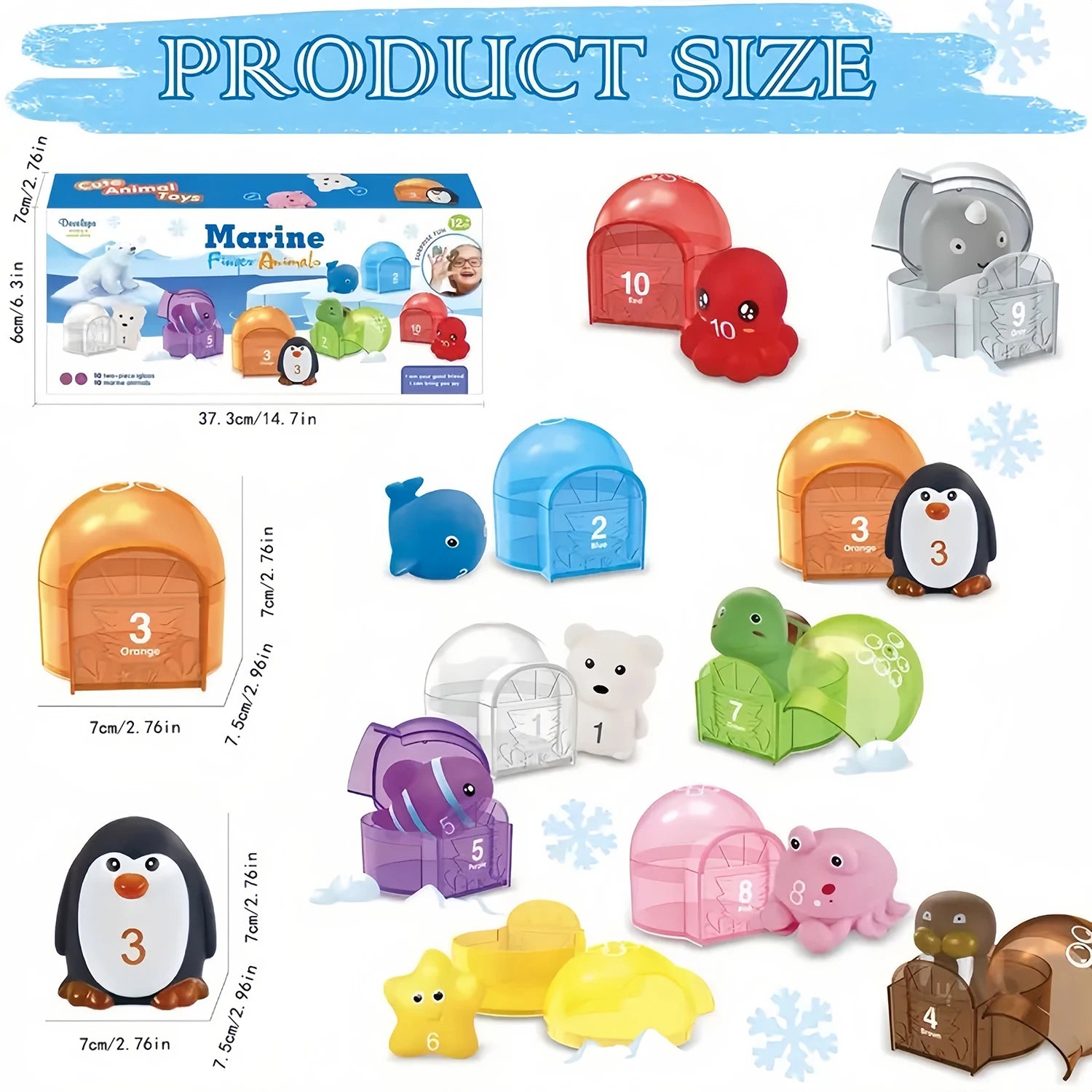 Farm Train/Surprise Party Set for Toddlers Learning Counting, Matching & Sorting Fine Motor Skills.