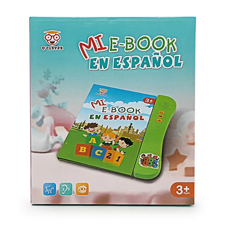 Spanish Learning E-Book with Interactive Voice Reading!