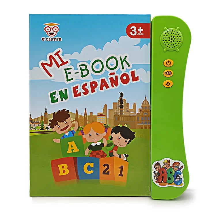 Spanish Learning E-Book with Interactive Voice Reading!