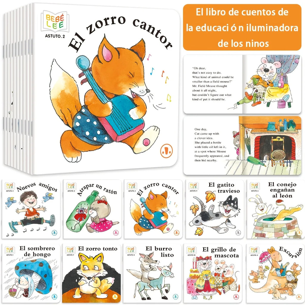 10 Books Spanish English Bilingual Children's Picture Books.