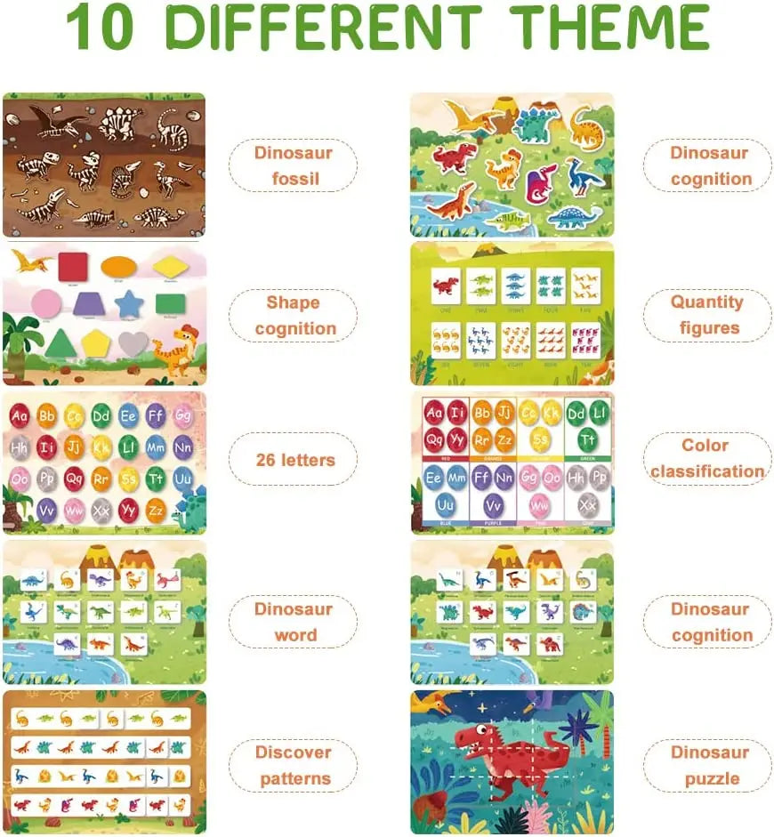 Busy Book For Kids Learning Sensory Stickers Books Toddlers Activity