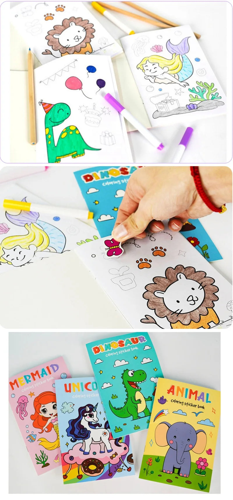 Coloring and Sticker Books
