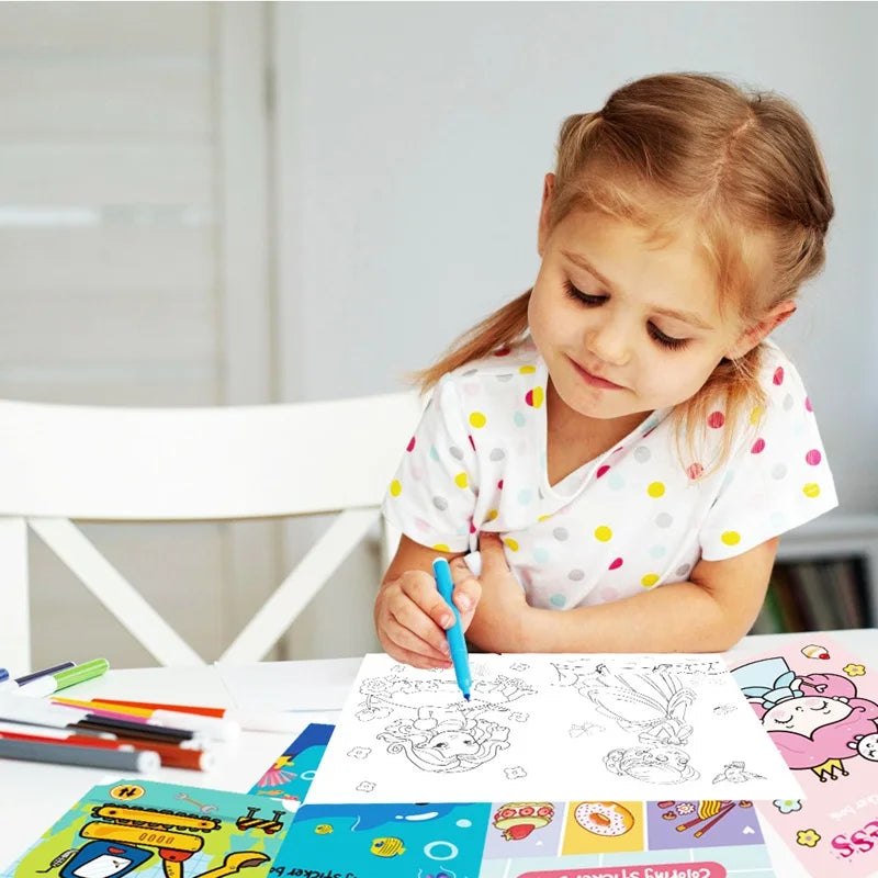 Coloring and Sticker Books
